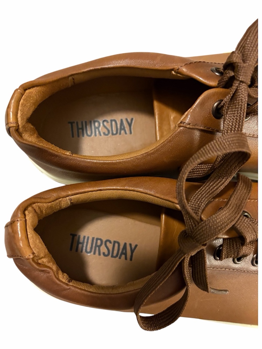 Thursday Boot Company Men's Premier Low Top Toffee Tan Leather sneakers, Size 10 - Picture 9 of 11